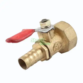 

1/2"PT Female Thread to 10mm Barb Hose Lever Handle Brass Ball Valve