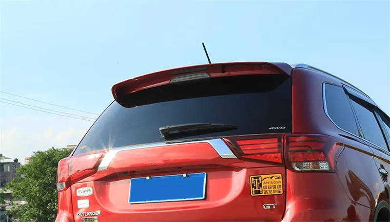 

Car decoration accessories ABS free punching fixed wing tail for Mitsubishi Outlander 2016 2017 2018 Car styling