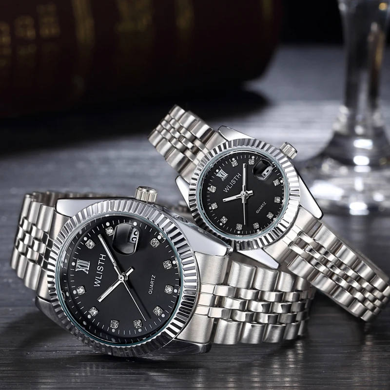 Люксовый Бренд Rolexable часы для пары модные женские водонепроницаемые кварцевые часы бизнес мужские Студенческие наручные часы Relogio Masculino
