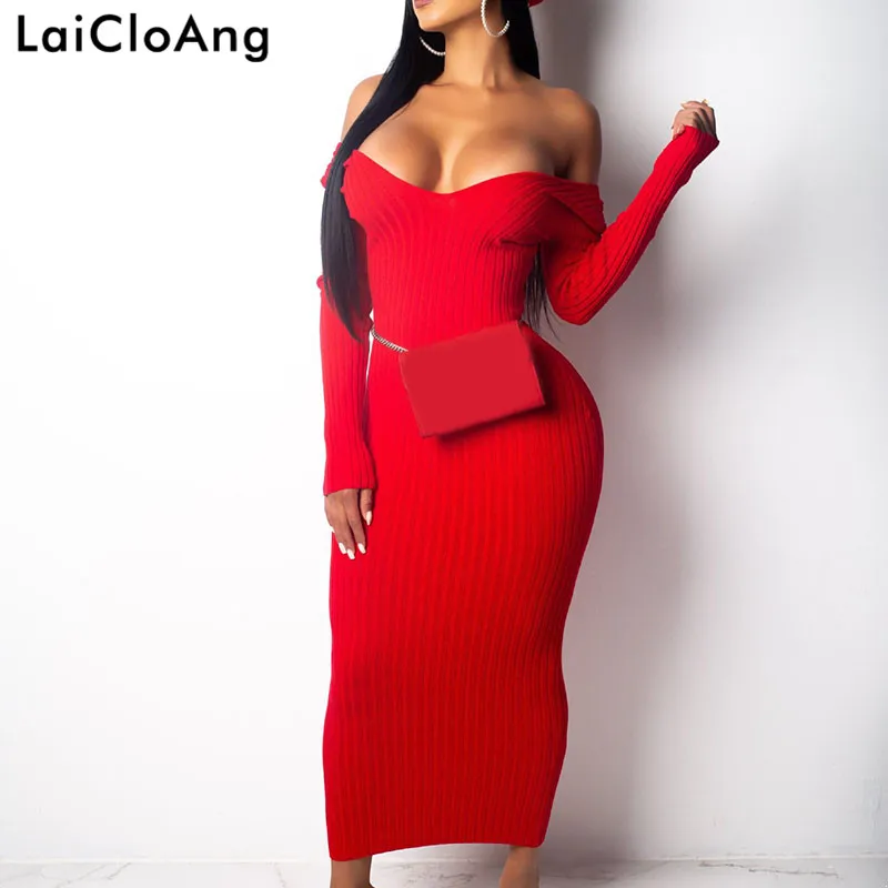 LaiCloAng осеннее длинное Хлопковое платье с длинным рукавом вечернее прямое