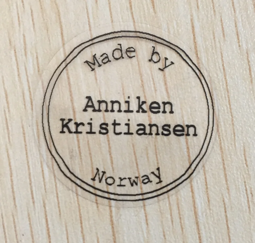 

90pcs 1.18inch Personalized custom WEDDING LABELS "Hand Made by" clear nameLabels Envelope Seals favor stickers