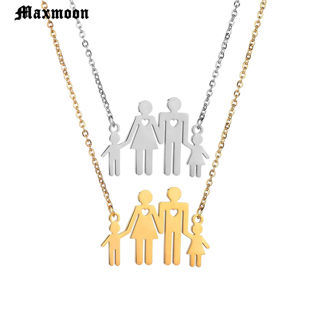 Женское Ожерелье из нержавеющей стали Maxmoon винтажное модное ювелирное изделие