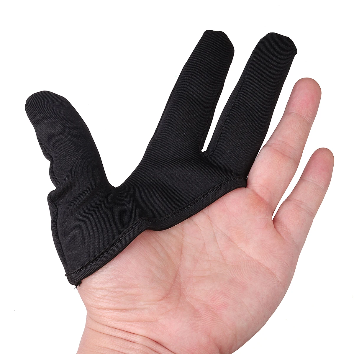 Black Heat Resistant Hairdressing Three Fingers Glove Hair Straightener ...