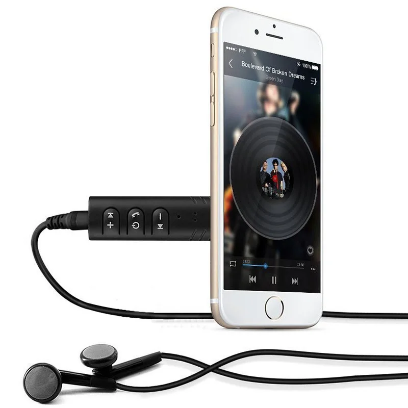 Автомобильный Bluetooth AUX 3 5 мм разъем приемник громкая связь адаптер автомобильный