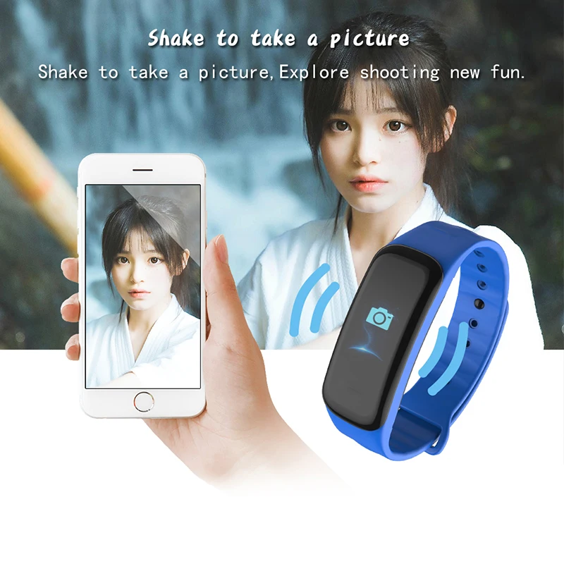 Bluetooth Смарт браслет C1S спортивный фитнес трекер монитор кровяного давления