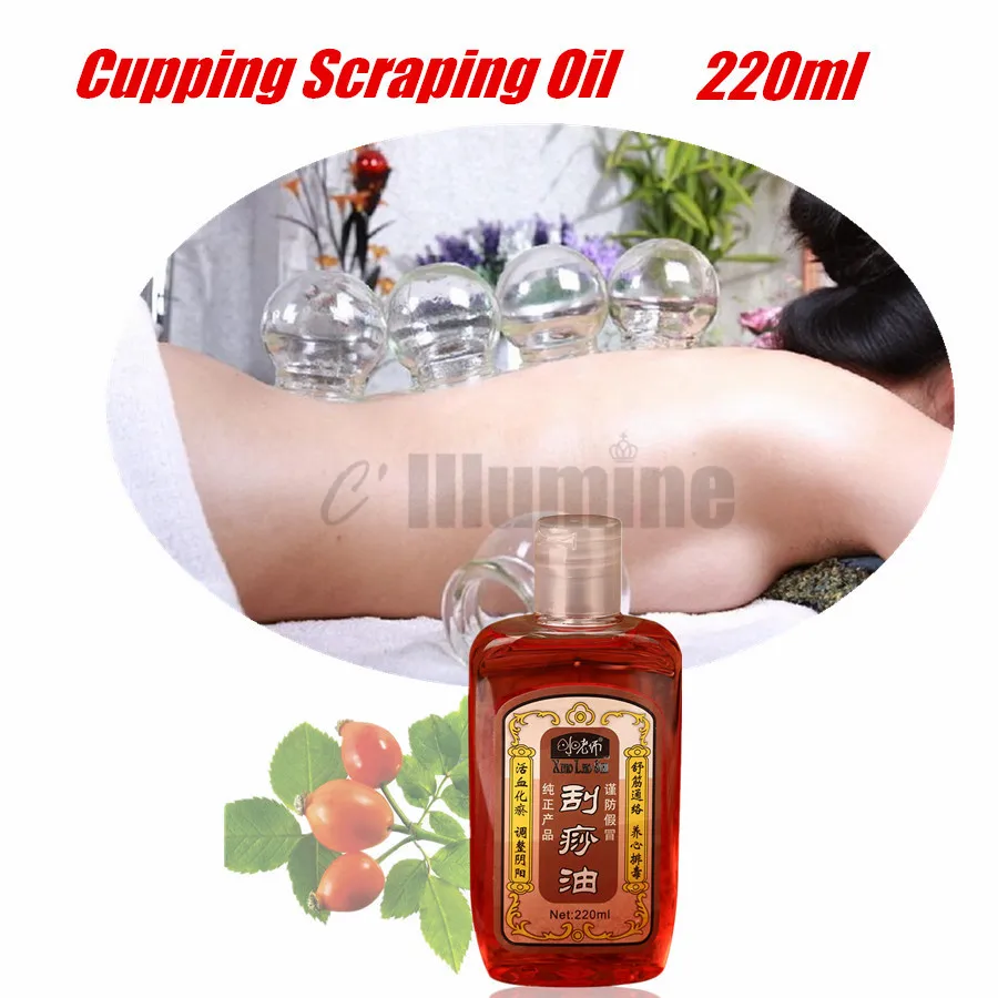 

Chinese Traditional Cupping Scraping Theropy Pure Natural Ingredients Oil Maasage Relief Relax Aromatheropy Beauty Salon 220ml