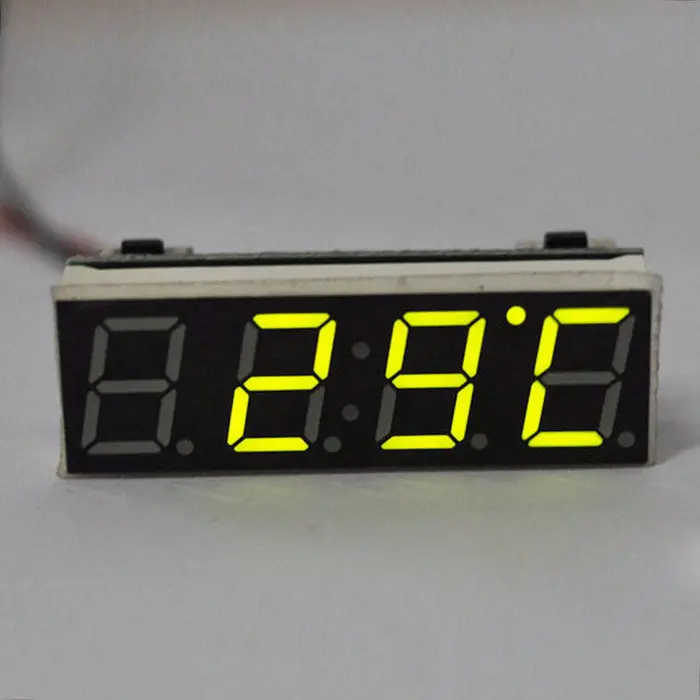 AZGIANT Авто цифровые светодиодные электронные часы термометр Вольтметр винтажные часы