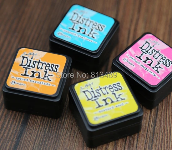 Almofada de Tinta Decoração do Vintage Faça Você Mesmo Mini Aflição Tinta Artesanato Almofadas Inkpad Scrapbook Casamento B82 2020