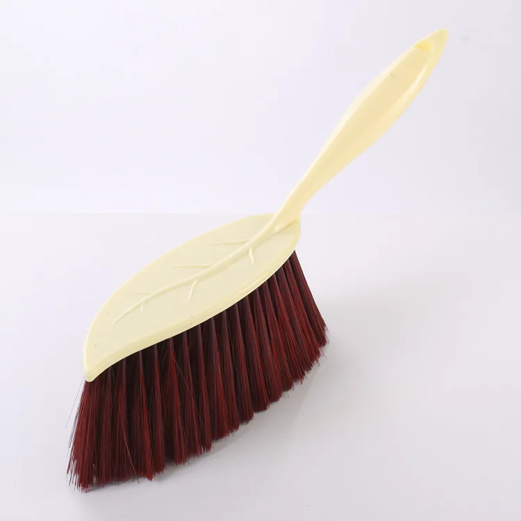 1PC 2 Colors plastic leaf handle bed brush fur dust brush broom