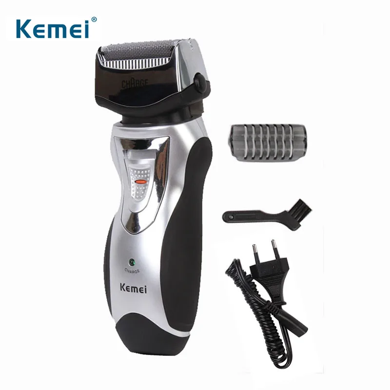 

Kemei KM-8007 Rechargeable Razor Reciprocating floating double blades electric beard trimmer for men EU plug
