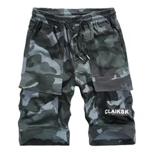 Плюс Размеры Для мужчин летние камуфляжные хлопковые на шнурке, для детей размер на бриджи, Бермуды мужские спортивные короткие брюки для девочек свободные прямые Boardshort Новые 3