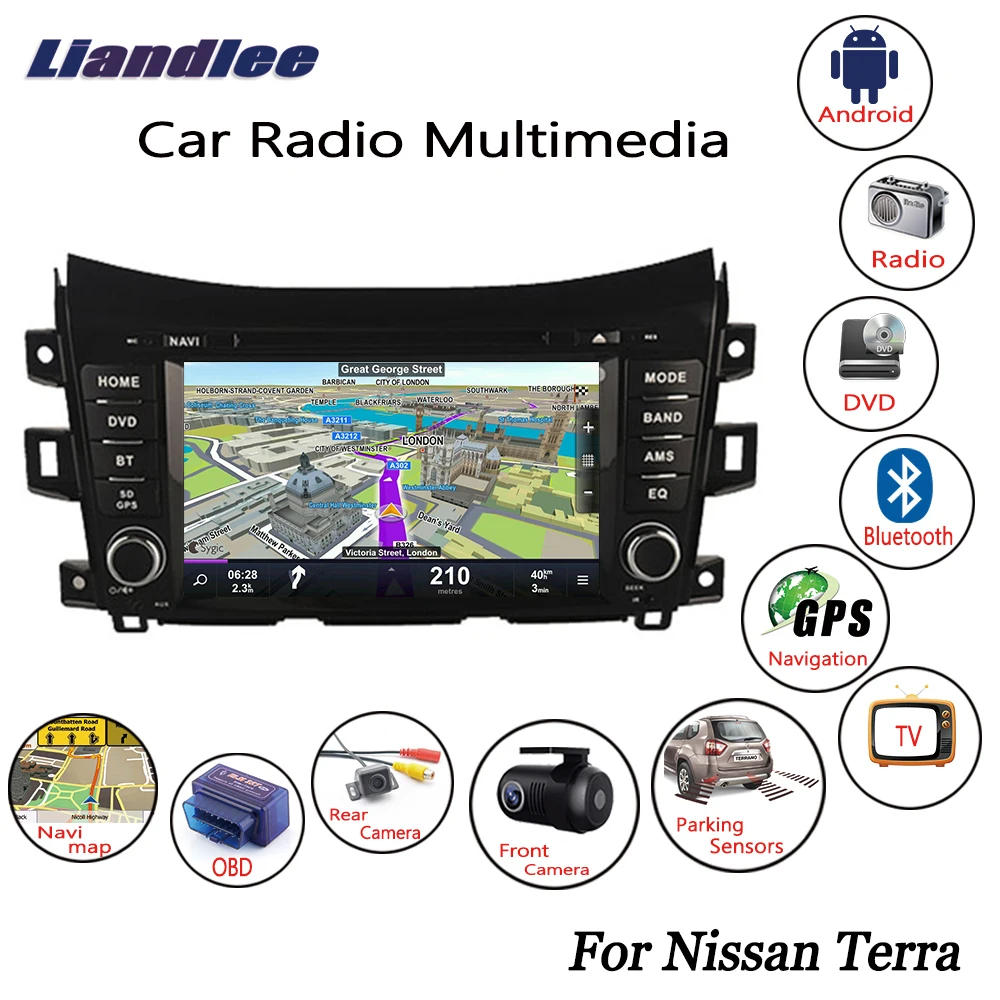 Excellent Liandlee For Nissan Terra 2018 Android Car Radio CD DVD Player GPS Navi Navigation Maps Camera OBD TV Screen Multimedia BT 0