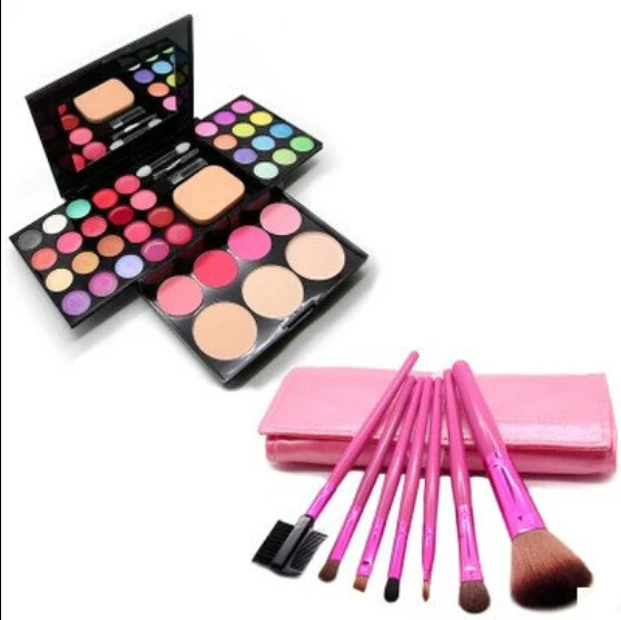 

Professional 39 Colors Makeup Set Palette + 7 Brush Set Pincel Maquiagem Cosmetics Make up Kit