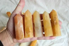 Peças pedra de cereja cristal de quartzo, natural amarelo torre obelisco polido cura china, cristais de quartzo