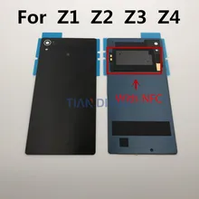 1 шт. Задняя стеклянная крышка батареи для sony Xperia Z4 Z3+ Z3 Plus E6553 E6533 Z2 Z3 Z1 Задняя крышка батареи чехол Корпус с NFC