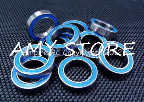 ABEC-3 (10 шт.) R1038-2RS (3/8 &quotx5/8&quot x5/32 &quot) Резиновый Герметичный шарикоподшипник синий |