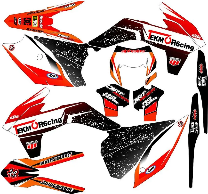 

KTM EXC Motorcycle Sticker 3M Motorcycle Car Sticker Decal Decor 2014-2016