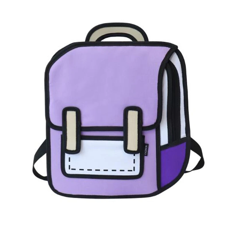 

Fashion Women Backpack Trendy Drawing Backpacks 3D Cartoon School Bag For Girls Travel High Capacity Backpack