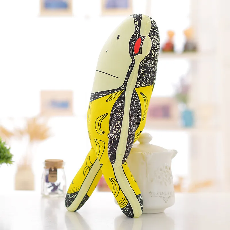 Cute Cartoon Banana Monkey Cloth Toys Soft UCKY BOY SUNDAY Baby Sleep Comfort Appease Dolls 40cm  (1)
