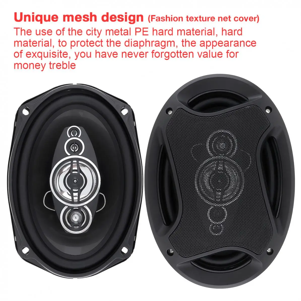 1Pair 6x9 Inch 360W 3 Way Car Coaxial Speaker Universal 12V Auto Audio Music Stereo Full Range Frequency Hifi Speakers