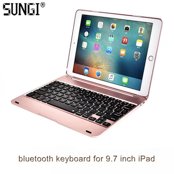 

F19 Slim Bluetooth Keyboard with Adjustable Case for iPad Pro 9.7" / iPad Air 2 Bluetooth Keyboard Case for Tablet