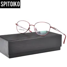 SPITOIKO оптическая оправа из металла очки при близорукости для женщин Рецептурные очки DX58397