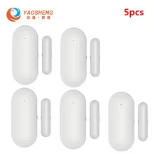 Magnetic Sensors Wireless Door Detector Window Sensor WiFi App for 433MHz Home Security Detector Alarm System Kits smartyiba app remote control wifi wireless magnetic door window sensor detector door contact detect door close open app alerts