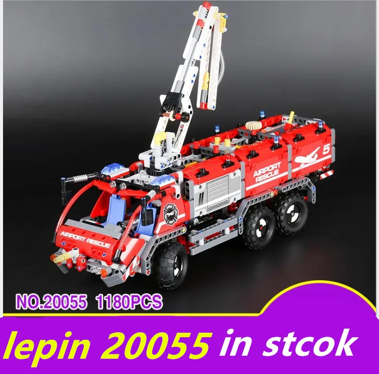 

LEPIN 20055 lepin technic airport rescue Vehicle legoing technic 42068 airport rescue Vehicle Mechanical Building Blocks