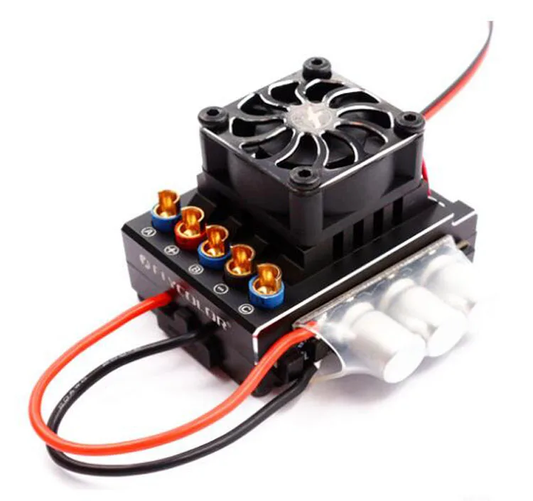

Yuenhoang New Arrival 80A Brushless ESC Flycolor Lightning 6V/3A Electronic Speed Controller for RC Speeding Car ESC