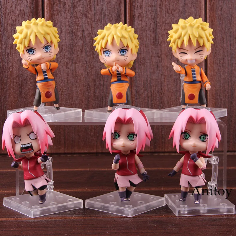 Anime Naruto Shippuden Action Figures Uzumaki Naruto Sakura Haruno Q