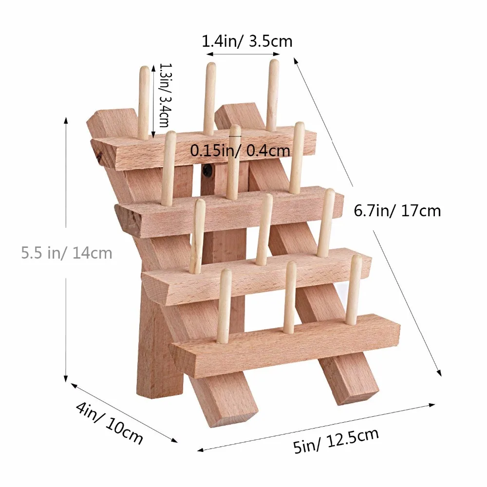 12 катышков Премиум мини катушки для шитья стойки бука органайзер для ниток ремесло вышивка держатель для ниток хранения Швейные аксессуары