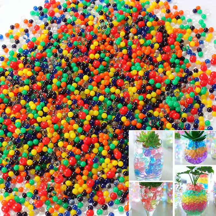 

100pcs/bag Water Growing Toys Balls Water Expansion Toy Soft Water Toys Balls Novelty Magic Toys Plant Cultivate Decoration XQ19