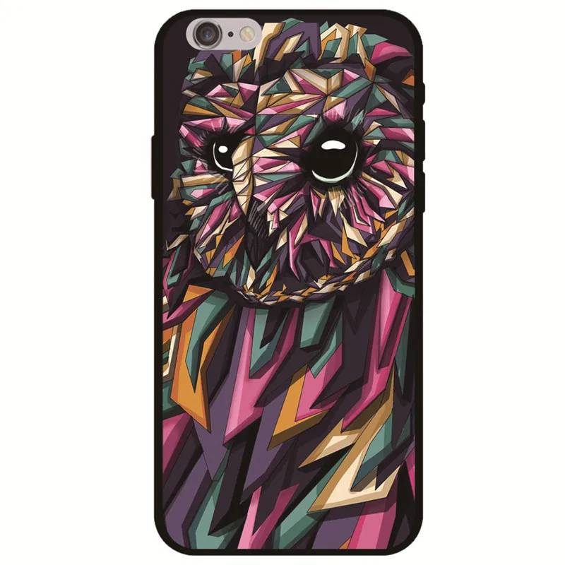 Animal Patterned Cases for iphone x case for iPhone XS Max XR 8 7 6 6S Plus 5 5S SE Cover Tiger Lion Bear Owl Wolf TPU Cover (3)