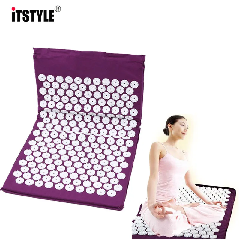 ITSTYLE Йога акупрессурные массажные коврики для спины тела снятие стресса