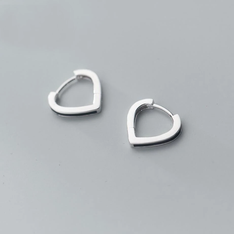 925 sterling silver huggie earrings Clearance