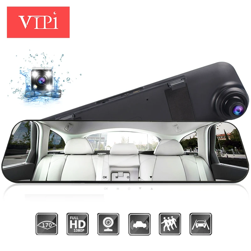  Dash cam зеркало камера заднего вида dual dash cam 