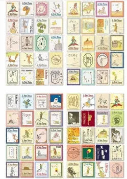 

The Little Prince Booklet Stamps for Kids - 80 Stamp Stickers