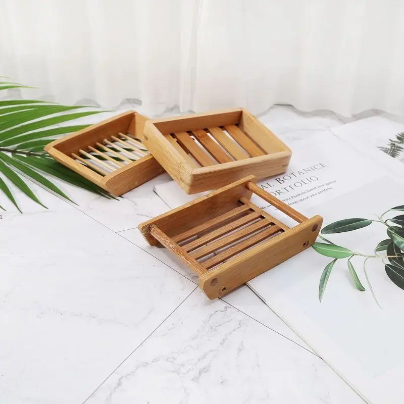 Портативная мыльница, креативный простой бамбуковый ручной дренаж для мыла, коробка для ванной, ванной комнаты, японский стиль, мыльница