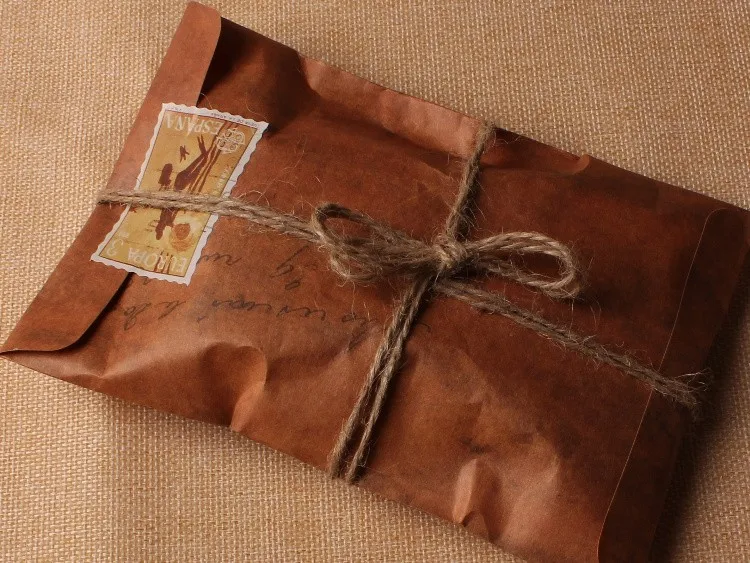 

16 * 11cm Envelope Paper Bag Vintage Fire Paint Kraft Paper Envelopes Storage Bag Card Gift Bag 200pcs/lot Free shipping