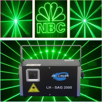 

2w Single green animations laser lighting with sd card with DMX and ILDA