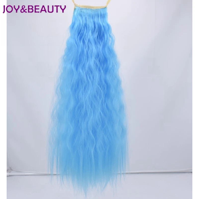 JOY&BEAUTY 60cm long Kinky Curly Hair Pony Tail Hairpieces Drawstring Ponytails Synthetic Hair Extension Hair Pieces Peruca