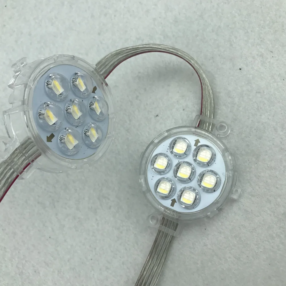 DC24V RGBW DMX512 (чип UCS512) 5050 SMD адресуемый пиксельный модуль 7 шт. LED 1 68 Вт диаметр 40 мм