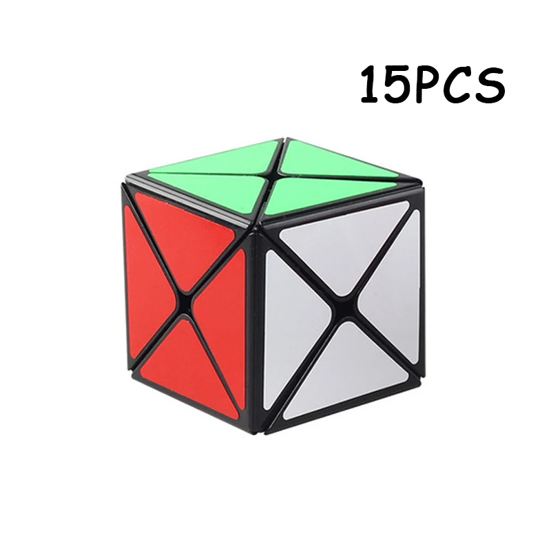 

15PCS ShengShou Black 8 Axis Magic cube Speed Twist Puzzle Cubo magico Strange-shape Neo Cube Educational Toys For Children Gift