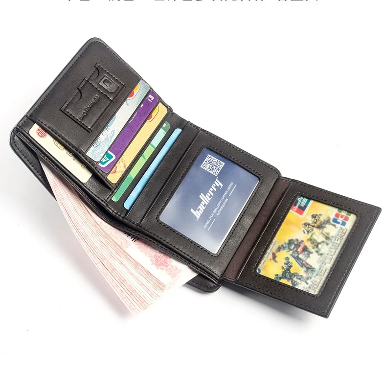 Мужской бумажник из искусственной кожи, сумка для денег, держатель кредитных карт, кошелек для купюр в долларах, клатч, кошелек для мальчиков, винтажные кошельки, кошельки для мужчин, кошелек