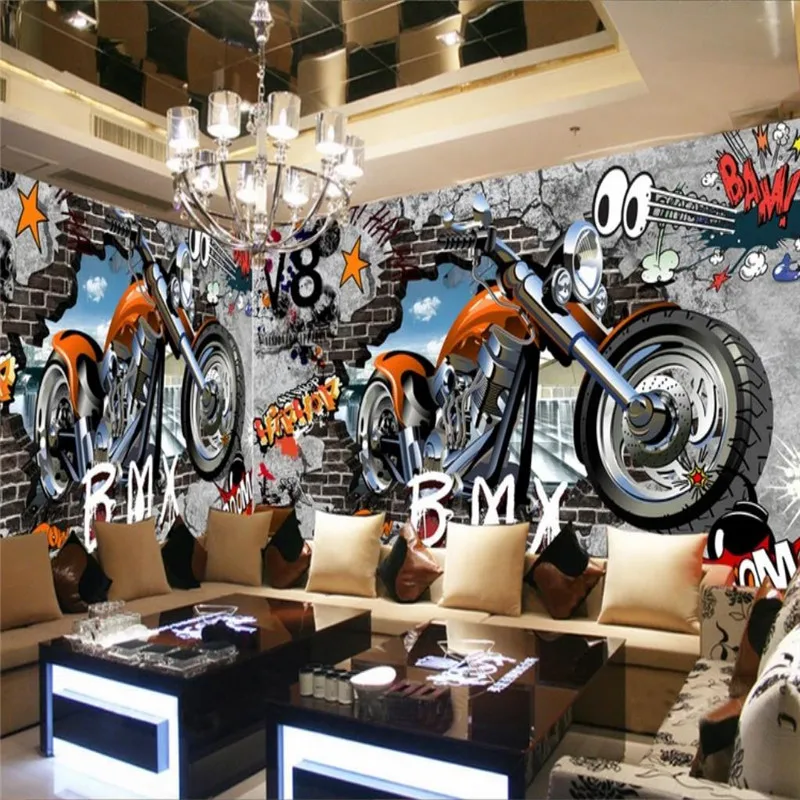 Custom Mural Wallpaper Full House Custom Art Graffiti Background Wall