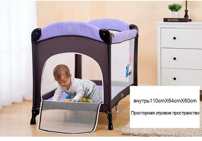 Coolbaby детская кровать с забором детская кроватка высокого качества складная легко носить с собой