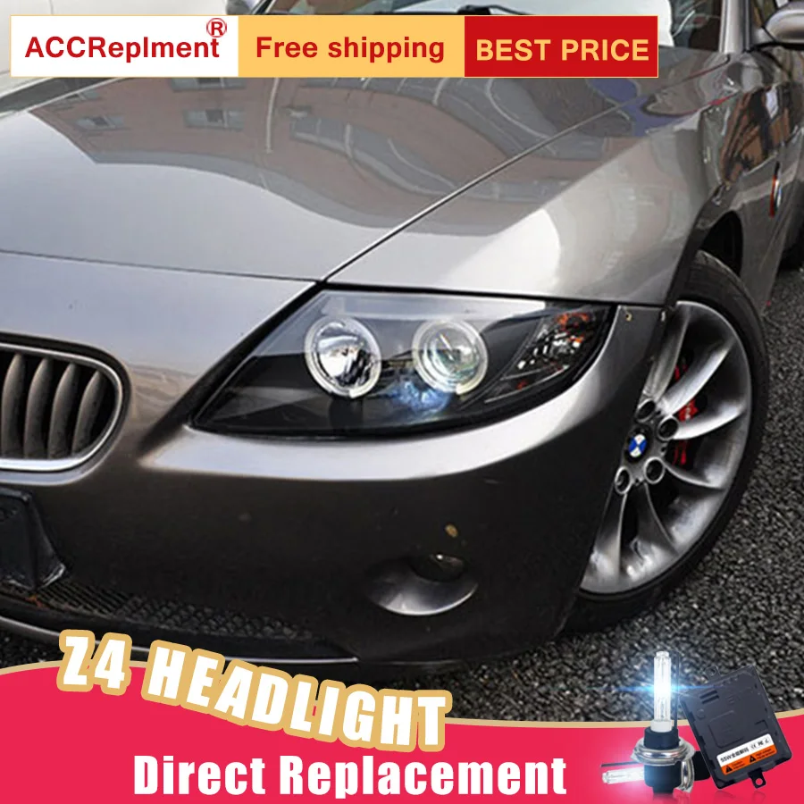 2 шт. светодиодный фары для BMW Z4 2004-2007 Автомобильные ангельские глазки комплект