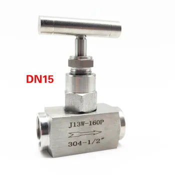 

stainless steel 304 female needle valve DN8/DN10/DN15/DN20 high pressure shutoff valve Flow Control With One-Shape Handle
