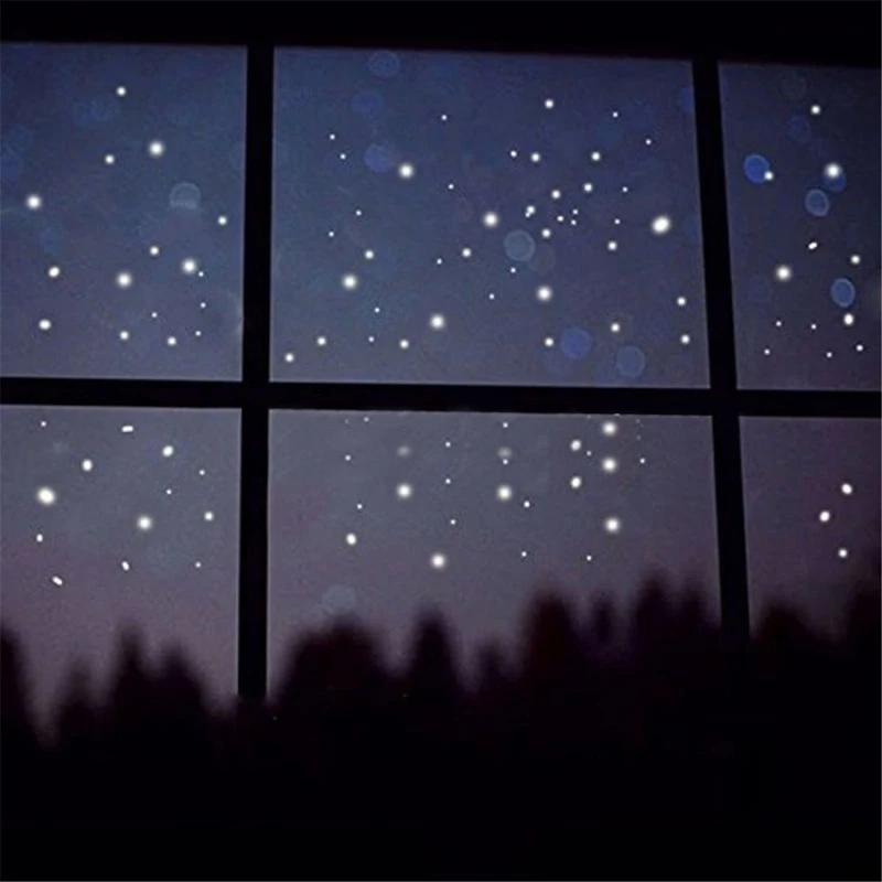 400pcs Glow In The Dark Star Round Dot Wall Stickers Luminous Home Kids Room Decor Cartoon DIY Switch Sticker Wall Stickers