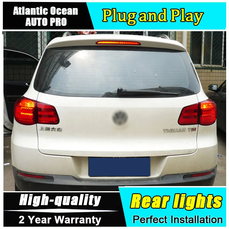 A & T стайлинга автомобилей для VW Tiguan задних сигнальных огней 2010 2014 светодиодный